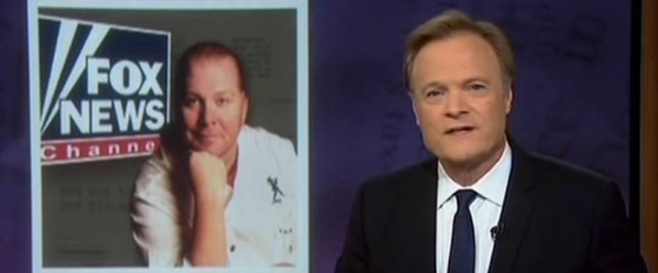 Mario Batali and Lawrence O'Donnell