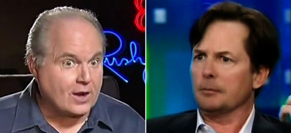 Michael J. Fox and Rush Limbaugh