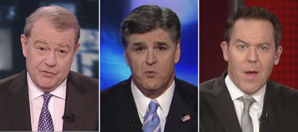 Stuart Varney, Sean Hannity, Greg Gutfeld