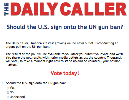 Daily Caller poll