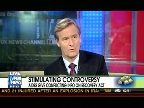 Fox & Friends chyron: Aides give conflicting info on Recovery Act