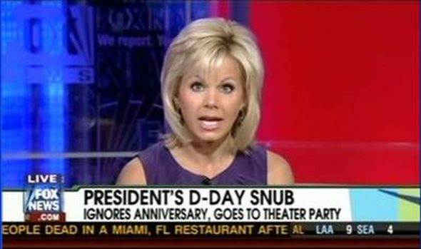 Fox chyron: President's D-Day Snub