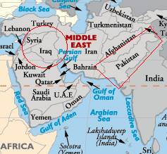 Middle East map