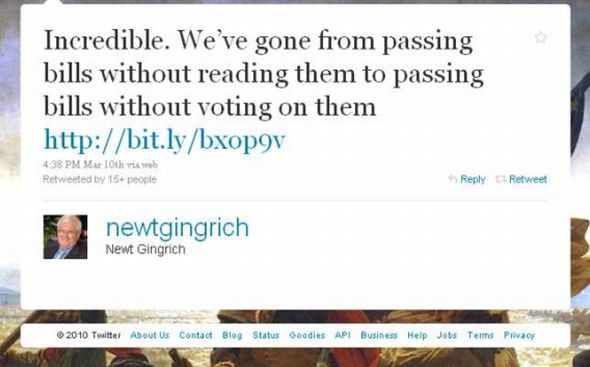 Gingrich Tweet
