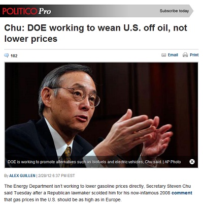 Politico headline