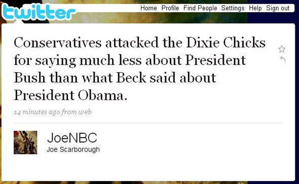 JoeNBC tweet