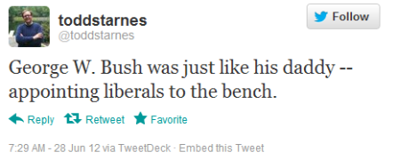 Starnes tweet Starnes calls Roberts