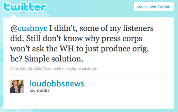 Dobbs Tweet