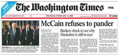 Washington Times McCain