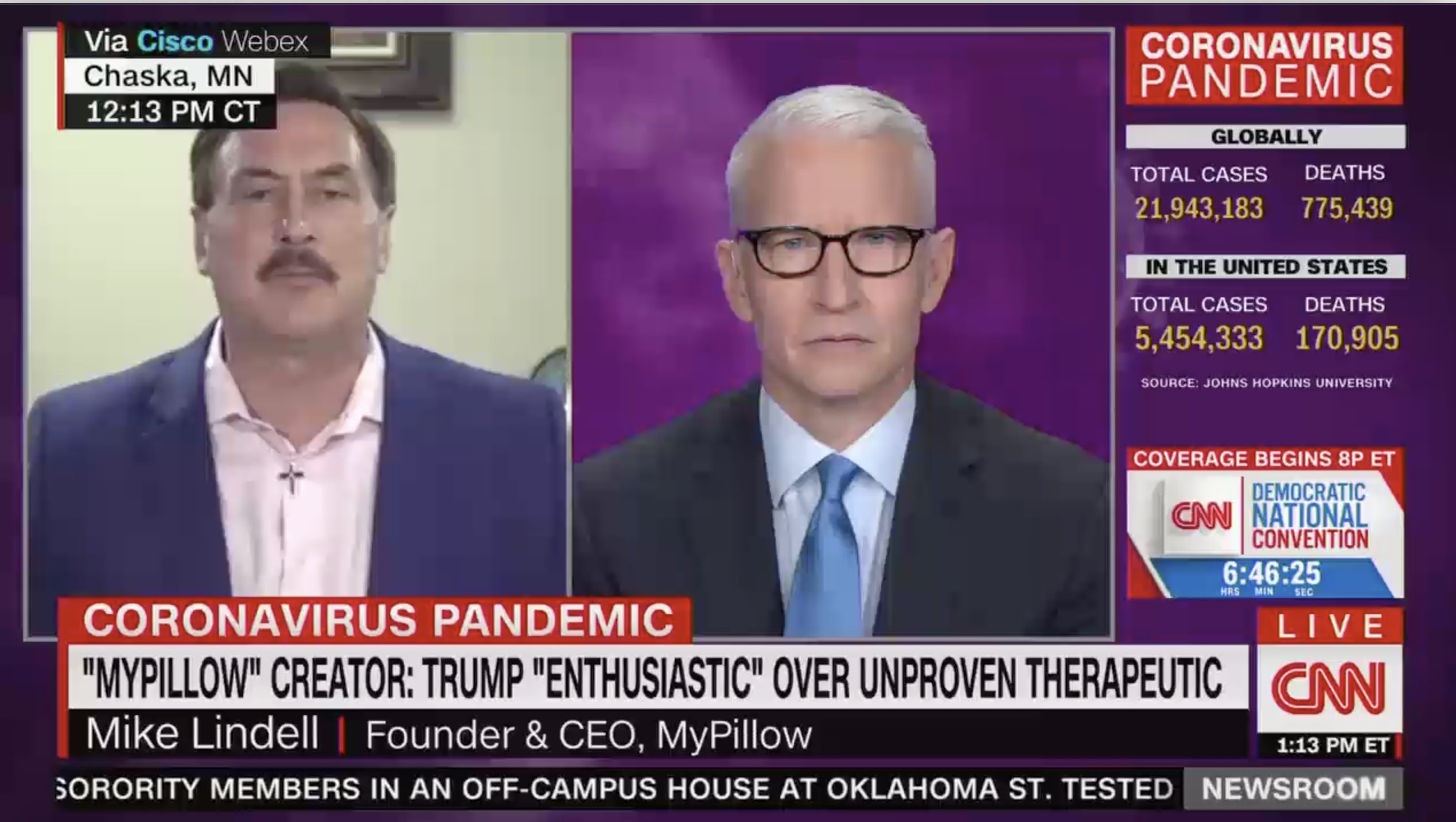 Anderson Cooper points out MyPillow CEO's history of making false