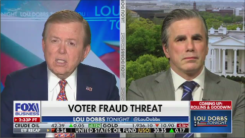 Lou Dobbs says we may need to re-do the presidential election if mail ...