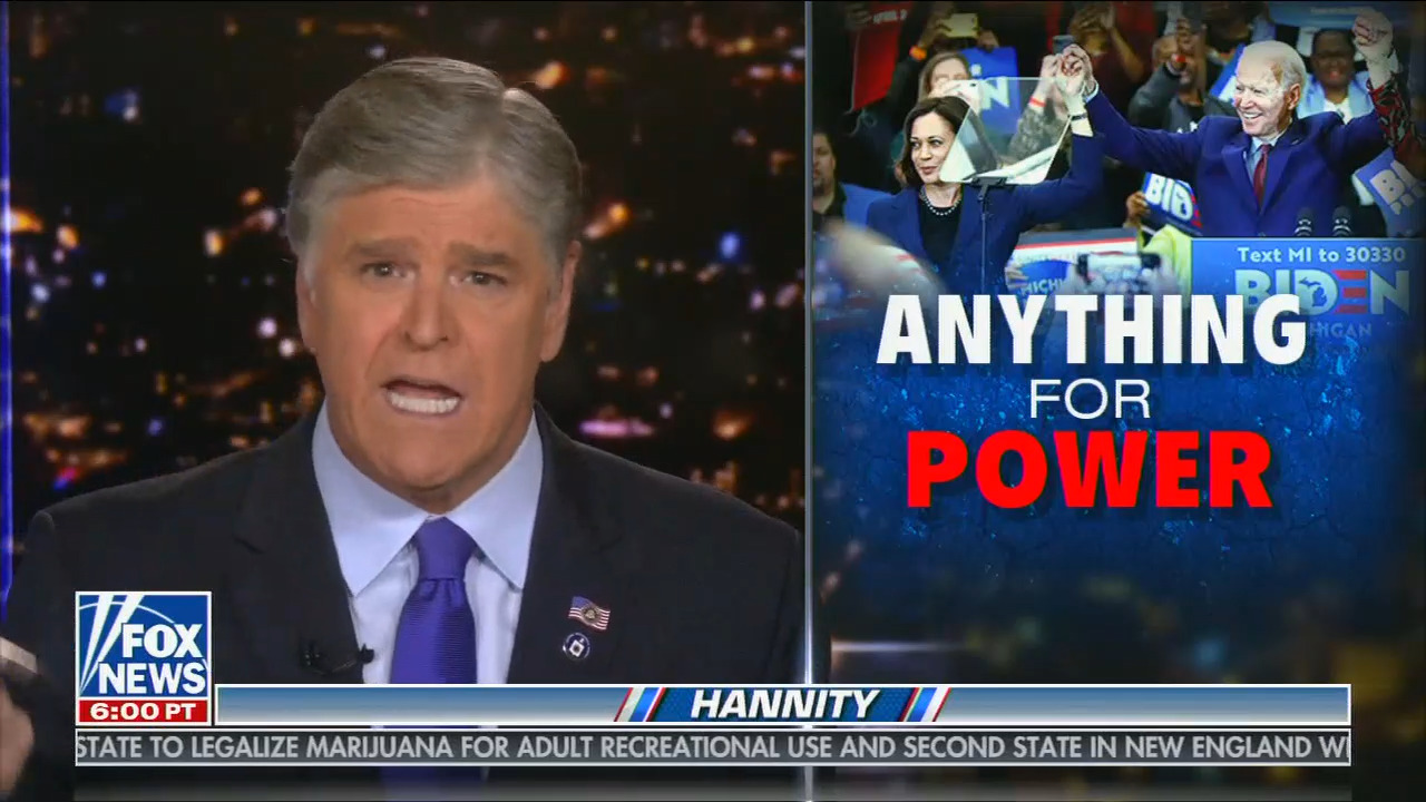 Sean Hannity "The level of transparency in the Trump