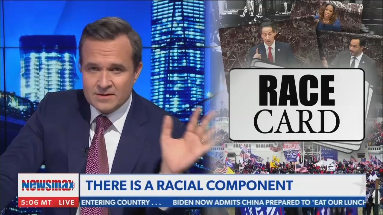 Newsmax host claims outrage over Capitol insurrection is racist toward  white people | Media Matters for America