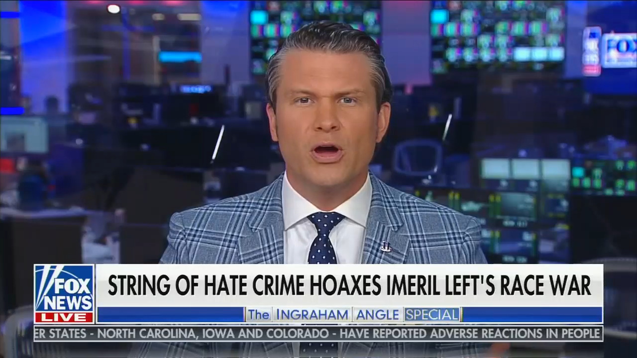 Fox News chyron declares the "left" is waging a "race war" | Media