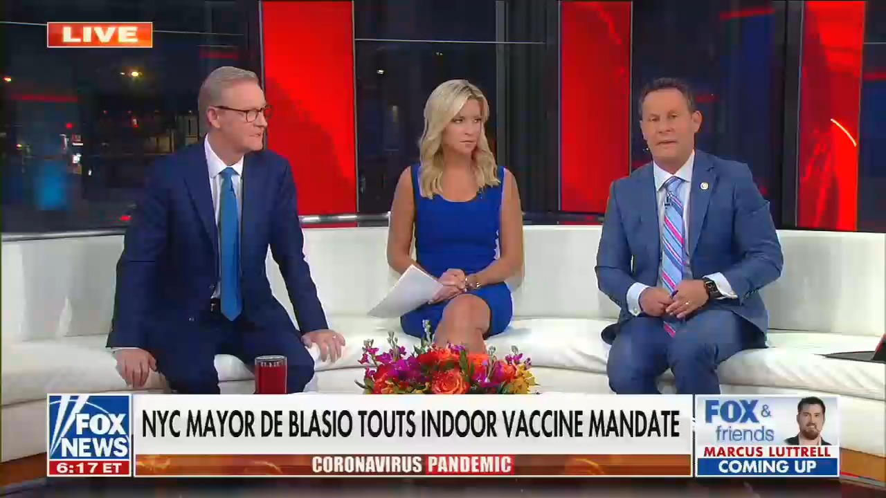 Fox host compares unvaccinated New Yorkers who can't go to a bar to