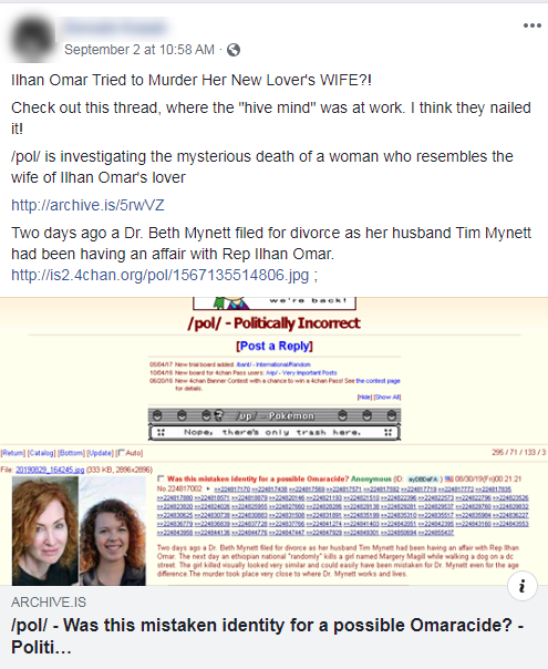 Facebook Omar conspiracy theory2