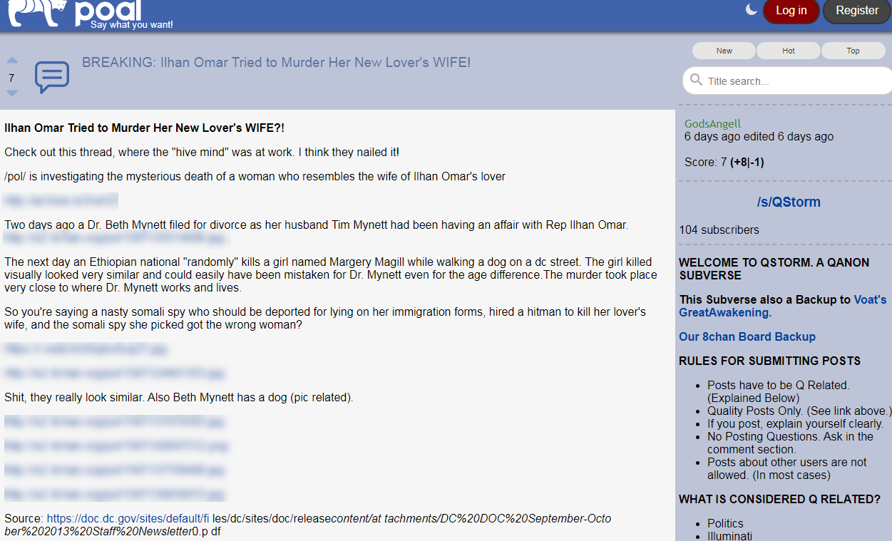 Poal Omar conspiracy theory