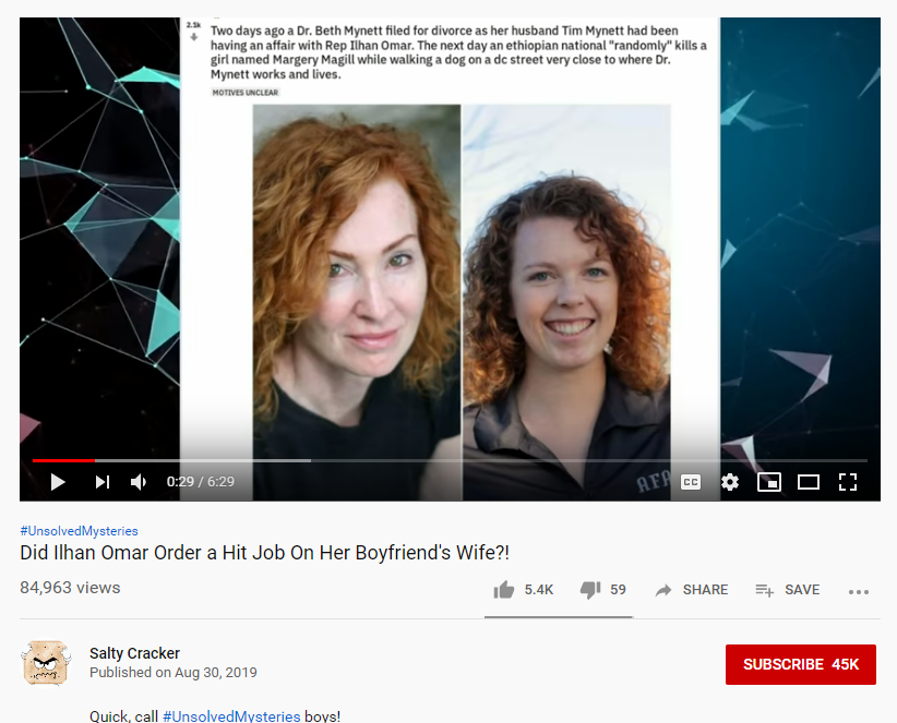 YouTube Omar conspiracy image