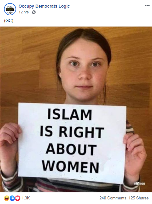 Facebook 4chan campaign fake image