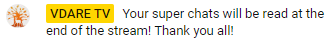 VDare super chats
