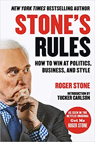 Cover of Roger Stone's book "Stone's Rules"