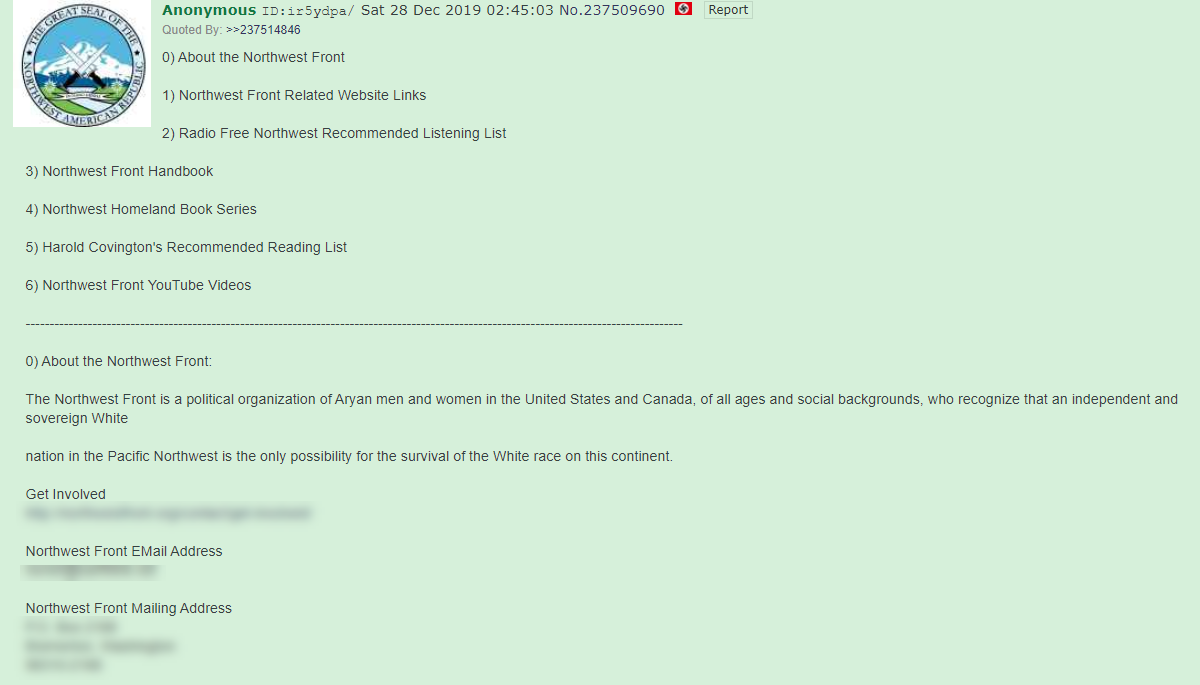 Northwest Front 4chan2