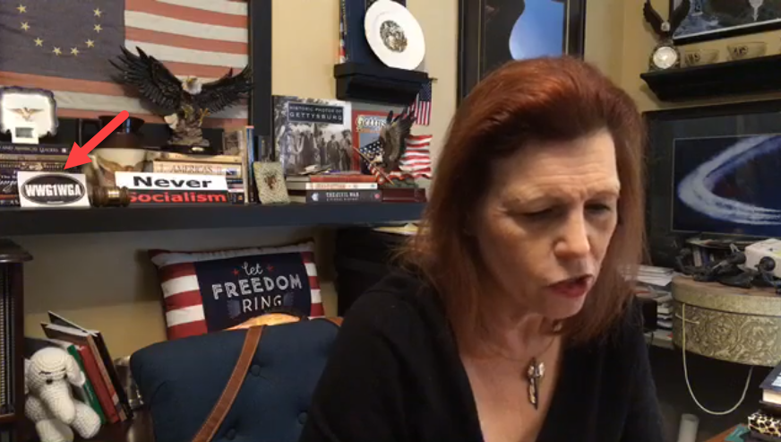 Jo Rae Perkins QAnon sticker