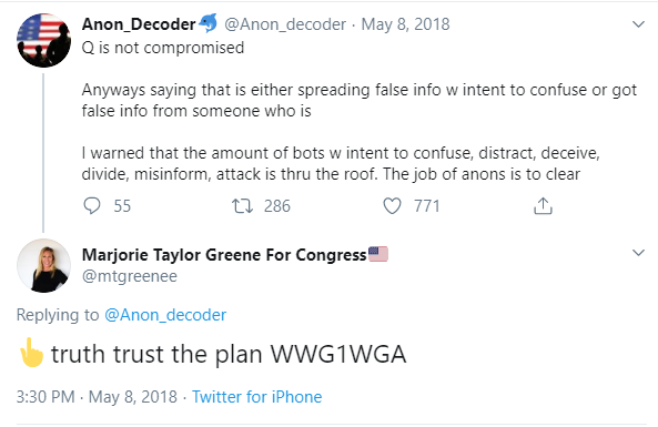 Marjorie Taylor Greene Twitter QAnon2