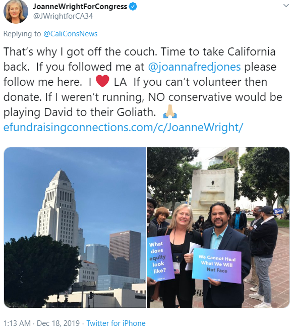JoanneWrightForCongress Twitter