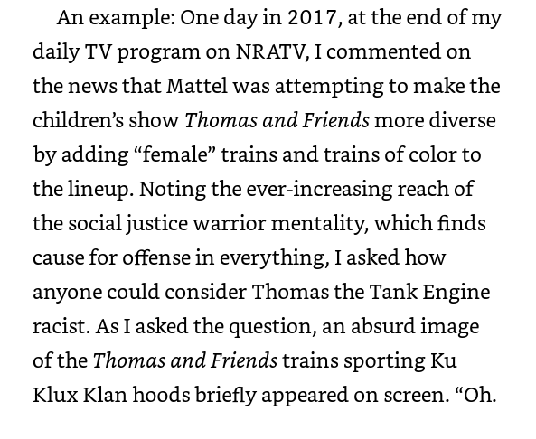 Loesch defends mocking Thomas the Tank Engine by using KKK hoods