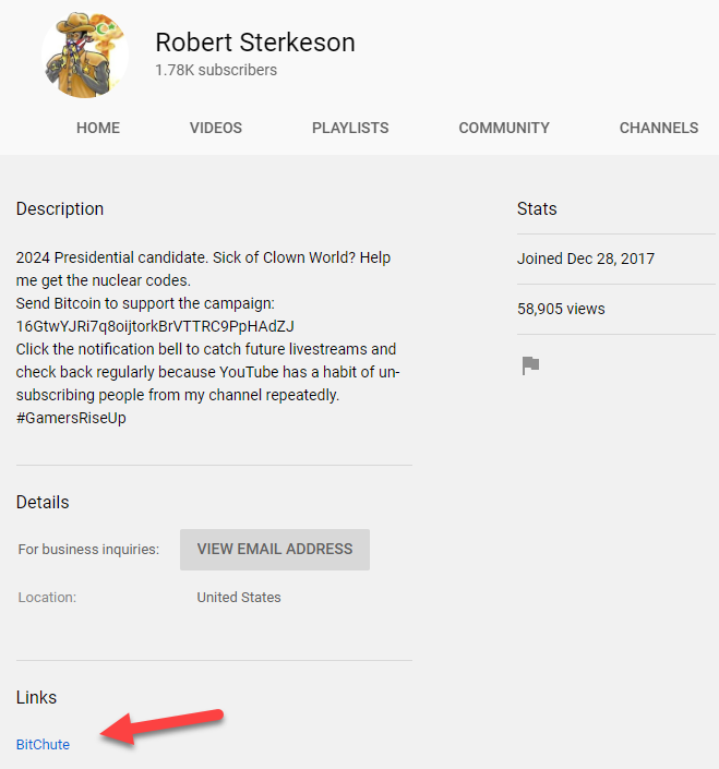 Robert Sterkeson YouTube channel