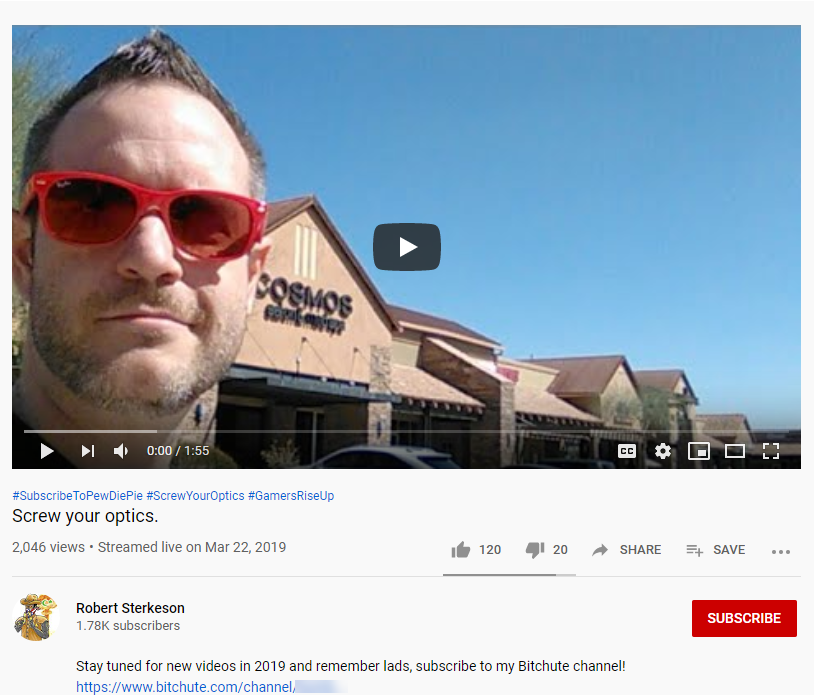 Robert Sterkeson YouTube video2