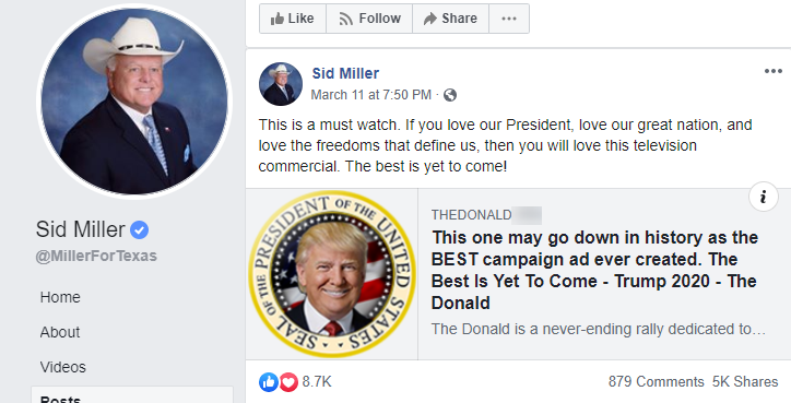 Sid Miller JoeM video1