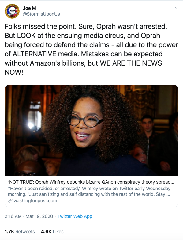 JoeM Oprah tweet