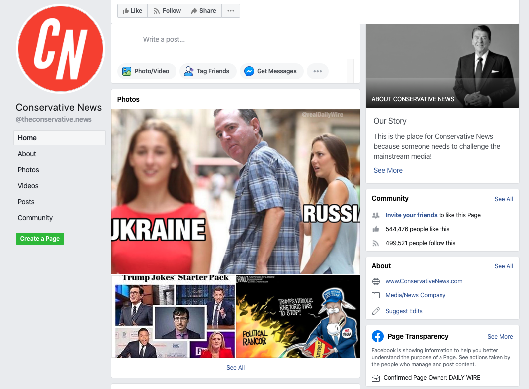 Conservative News Facebook page_as of 20200320