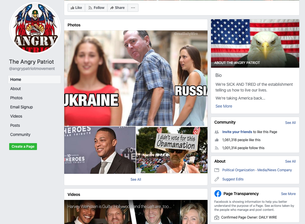The Angry Patriots Facebook page_as of 20200320