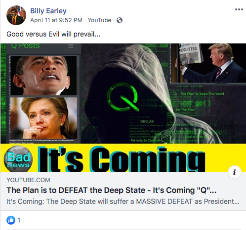Billy Earley QAnon video1