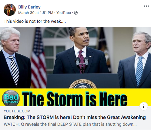 Billy Earley QAnon video2