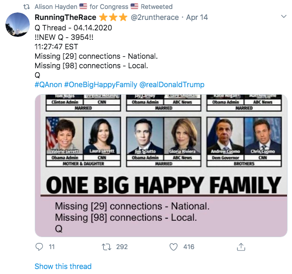 Alison Hayden QAnon Twitter1