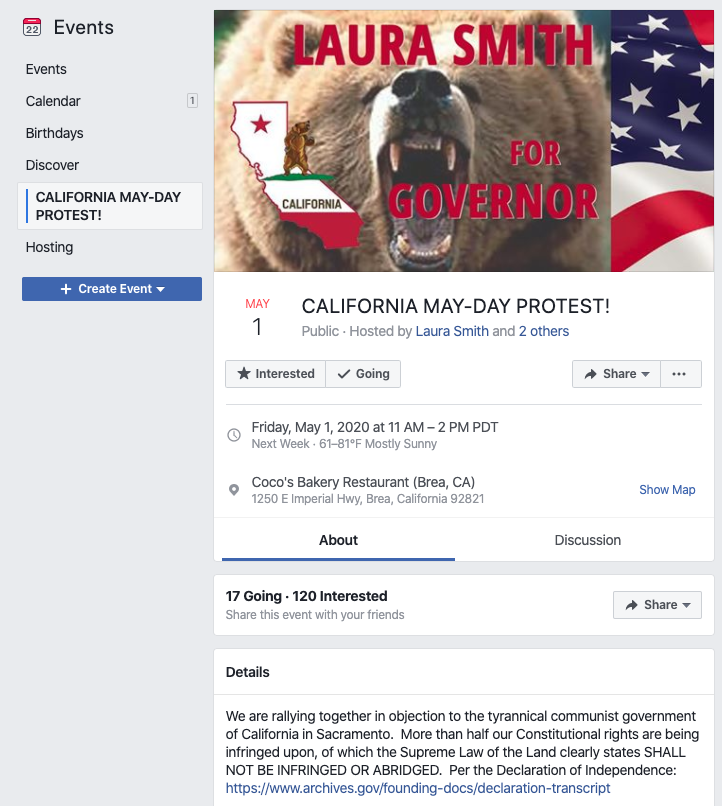 Image of event page
