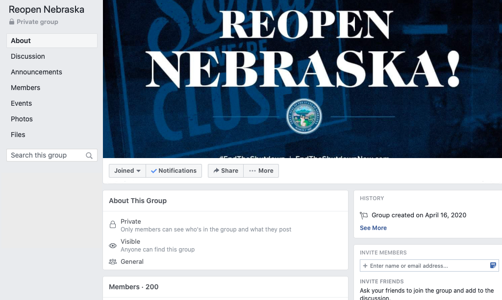 Image of group page