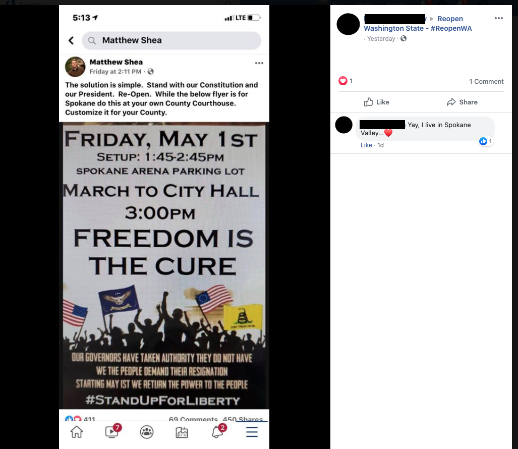 Image of Facebook post