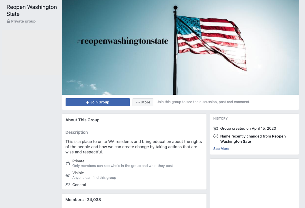 Image of Facebook group