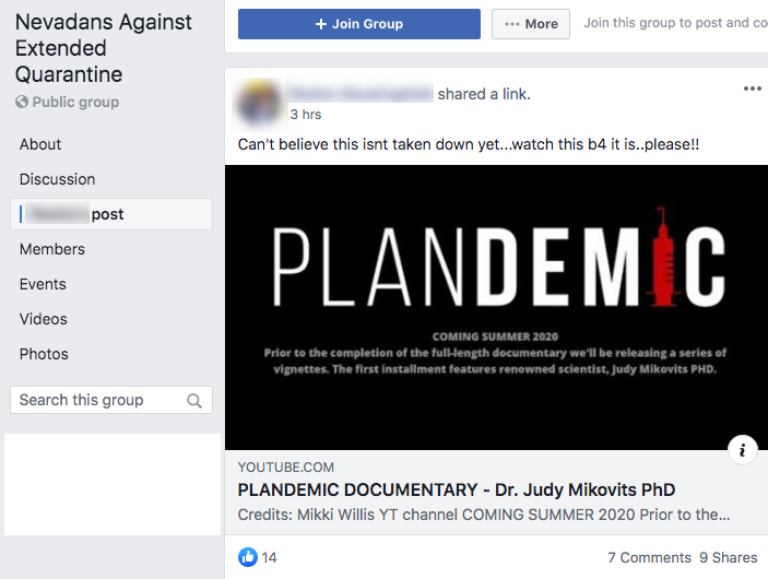 Plandemic Facebook groups6