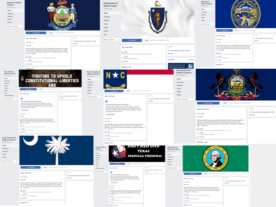 Image of 9 Facebook groups