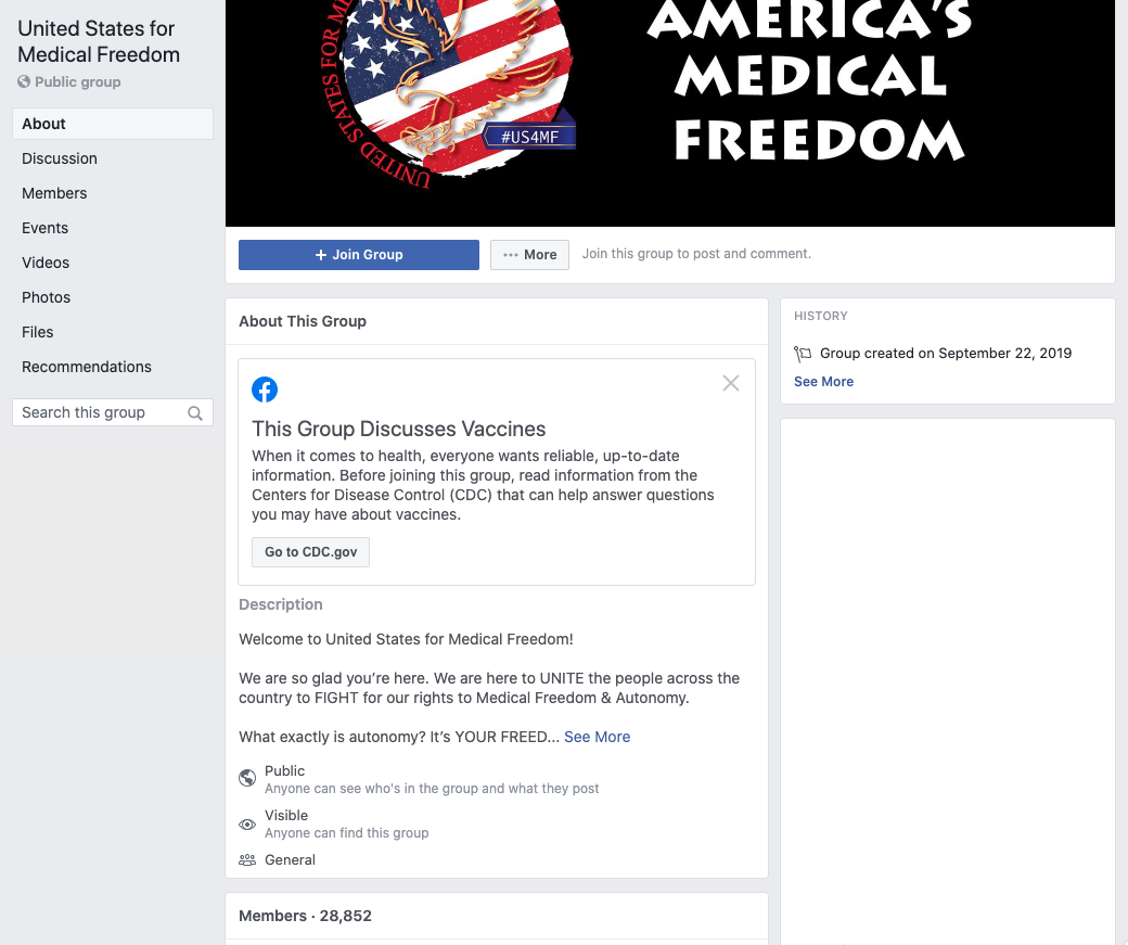 Image of group page
