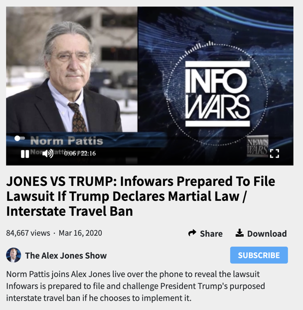 Jones against Trump 1