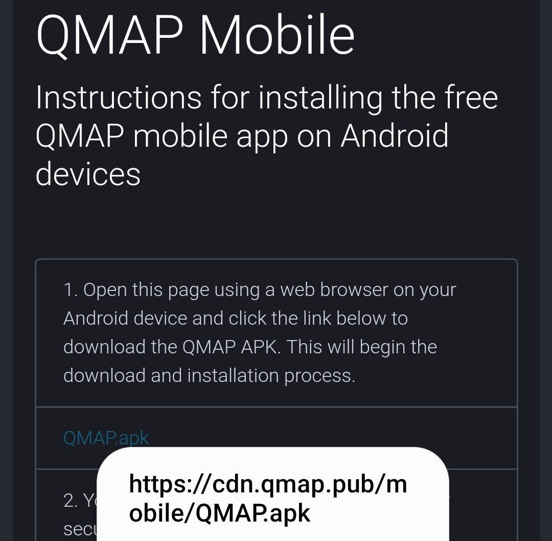 QMAP URL updated