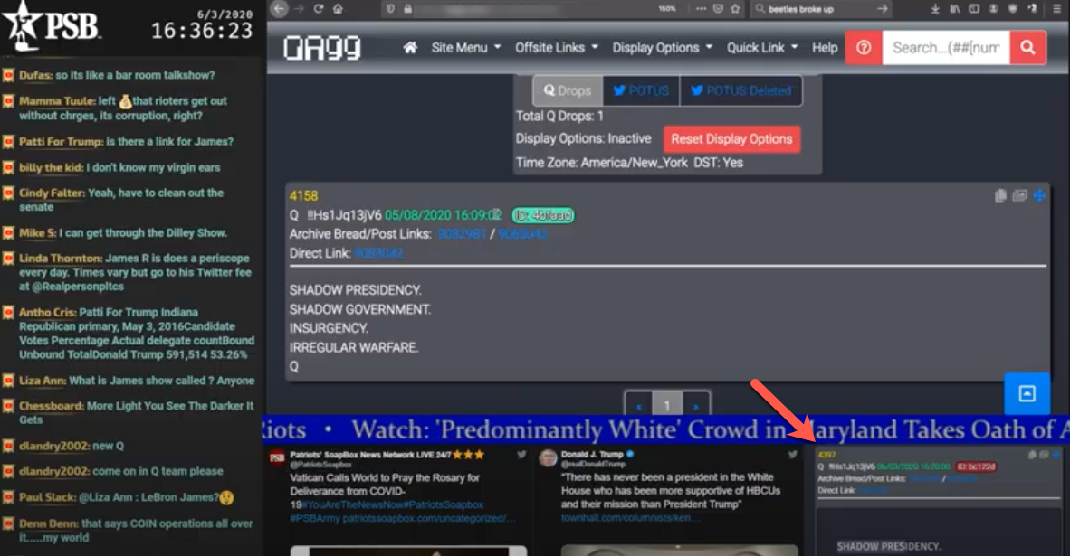 Patriots' Soapbox screen