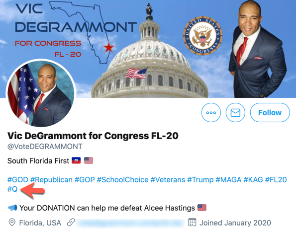 Vic DeGrammont Twitter profile